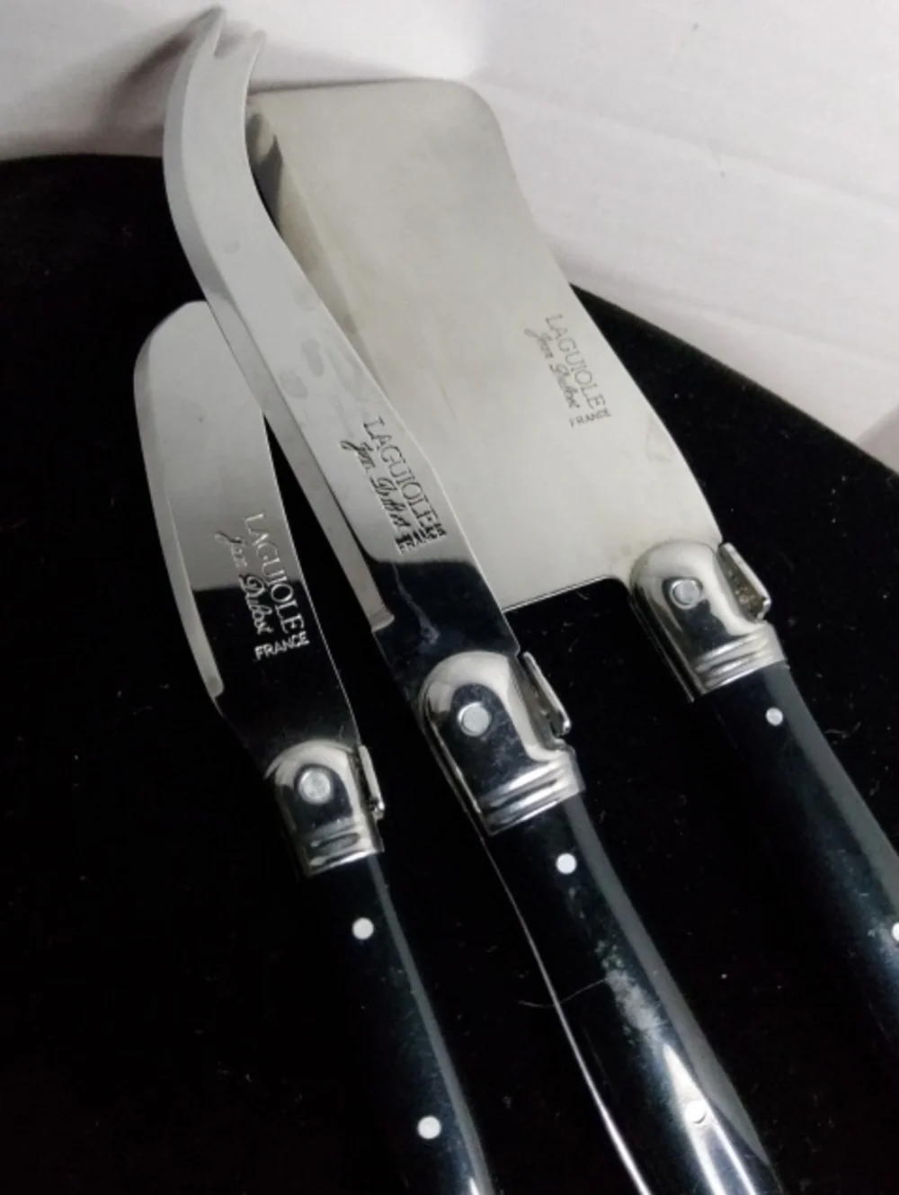 Jean Dubost Laguiole 3-piece Cheese Set.